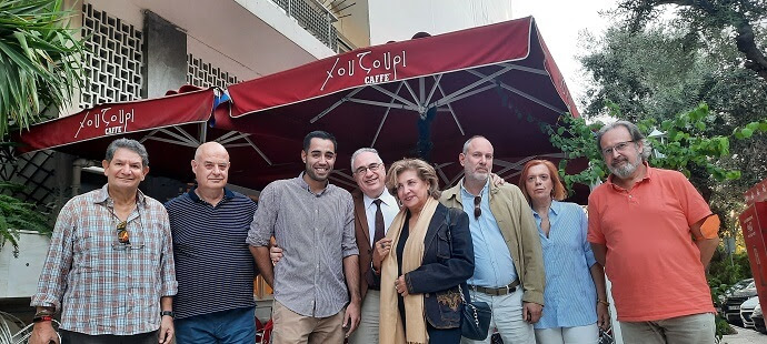 Ο Αλέξανδρος Κακαβάς, πρόεδρος της Ένωσης Σεναριογράφων Ελλάδος συναντήθηκε με μέλη της Λέσχης Φίλων της Ε.Σ.Ε.